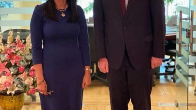 صورة وزيرة التعاون الدولي تبحث مع سفير الاتحاد الأوروبي الجديد مجالات التعاون المستقبلية