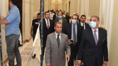صورة جولة تفقدية لوزير شئون المجالس النيابية بمجلس الشيوخ