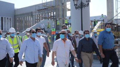 صورة وزير النقل يتابع تقدم الأعمال في مشروع القطار الكهربائي LRT  السلام / العاصمة الإدارية الجديدة /العاشر من رمضان 