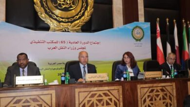 صورة وزير النقل يترأس إجتماع الدورة 65 للمكتب التنفيذي لمجلس وزراء النقل العرب