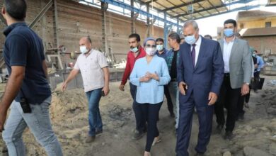 صورة وزيرة البيئة ومحافظ القليوبية يتفقدان عددًا من المنشآت الصناعية بمنطقة العكرشة بالقليوبية