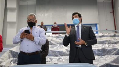 صورة وزير الرياضة : قدرات مصر الإنشائية في عهد فخامة الرئيس تسير وفق إستراتيجية منظمة تشمل كافة الألعاب الرياضية 