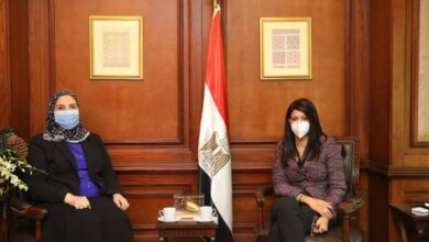 صورة وزيرتا التعاون الدولي والتضامن الاجتماعي تبحثان التنسيق المشترك لدعم برامج الحماية الاجتماعية من خلال التمويلات التنموية