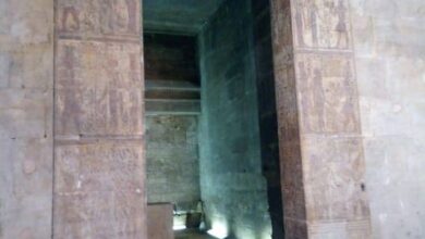 صورة الوزيرى : الانتهاء من أعمال ترميم وتطوير معبد إيزيس بمحافظة أسوان تمهيدا لافتتاحه قريبا