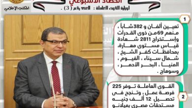 صورة وزير القوي العاملة  : تحصيل 54.8 مليون جنيه مستحقات مصريين بـ 3 دول عربية