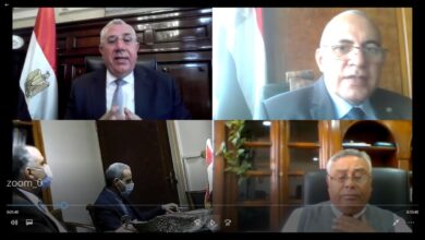 صورة وزيرا الزراعة والري يناقشان موقف المشروعات المشتركة بين الوزارتين