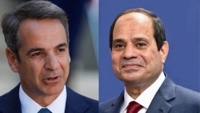 صورة السيسى  يبحث هاتفياً مع رئيس الوزراء اليوناني التعاون الثنائي بين البلدين والقضايا الاقليمية في شرق المتوسط