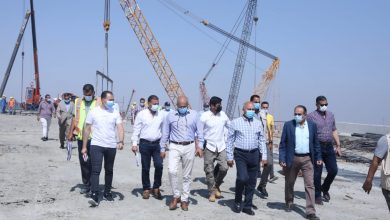 صورة وزير النقل يتابع  أعمال التطوير والصيانة الشاملة للطريق الدائري لنقل المرافق المتعارضة مع أعمال التطوير