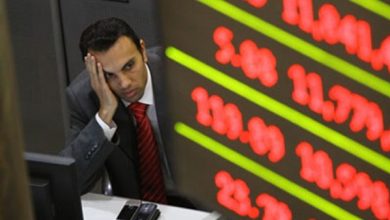 صورة هبوط شبه جماعي لمؤشرات البورصة في ختام جلسة الاثنين