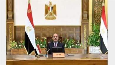 صورة السيسي يلتقي اليوم رئيس الوزراء الإسرائيلي لبحث جهود إحياء عملية السلام