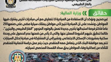 صورة الوزراء ينفى شائعة حرمان مالكي وحدات الإسكان الاجتماعي من الاشتراك في المبادرة الرئاسية لإحلال المركبات المتقادمة
