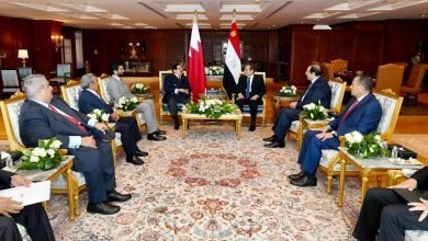 صورة السيسى يستقبل ملك البحرين لبحث العلاقات الثنائية بين البلدين