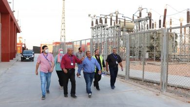 صورة رئيس جهاز مدينة السادات يتفقد  محطة كهرباء المنطقة الصناعية الثامنة لخدمة 1076 مصنعا