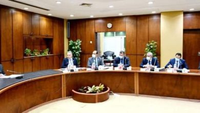 صورة وزير البترول يعقد  مباحثات مع البنك الأوروبى لإعادة الإعمار في مجال خفض الانبعاثات والانتقال الطاقى