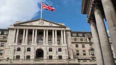 صورة بنك إنجلترا يرفع أسعار الفائدة للمرة الخامسة على التوالي إلي 1.25%