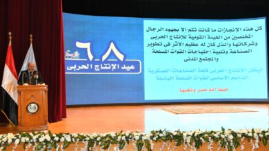 صورة “نائب رئيس الهيئة القومية للإنتاج الحربي والعضو المنتدب ” يستعرض أهم الإنجازات التي حققتها الشركات والوحدات التابعة للهيئة