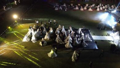 صورة المنطقة الجنوبية العسكرية تنظم حفل زفاف جماعى لعدد (200) شاب وفتاة