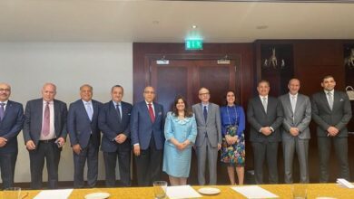 صورة وزيرة الهجرة تلتقي عددا من كبار المستثمرين المصريين بالإمارات