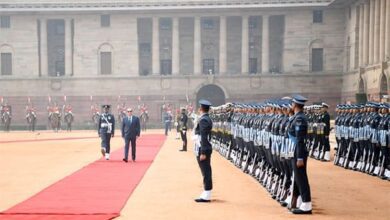 صورة أستقبال رسمي للرئيس السيسي بقصر جمهورية الهند