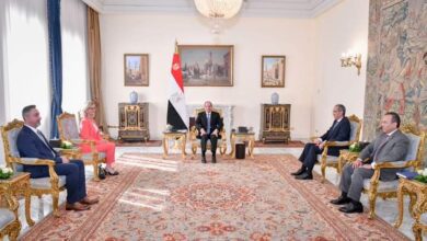 صورة الرئيس السيسي يستقبل  الأمين العام للاتحاد الدولي للاتصالات