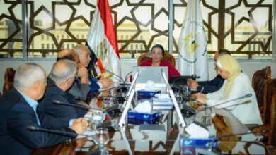 صورة وزيرة البيئة تناقش آليات دعم تنفيذ مشروع انتاج الأخشاب ال MDF في مصر من الغابات المقامة على مياه الصرف المعالج