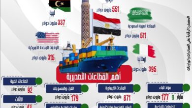 صورة وزير التجارة: صادرات مصر السلعية تسجل 6.1 مليار دولار خلال شهرين