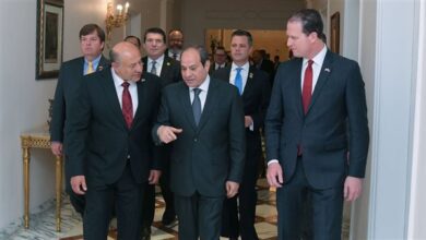 صورة خلال لقائه وفد مجلس النواب الأمريكي.. السيسي يجدد رفض مصر التام لأي مساع لتهجير الفلسطينيين