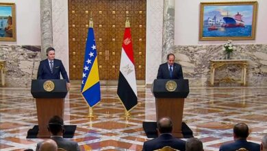صورة الرئيس السيسي: اتفقنا مع رئيس البوسنة على بذل المساعي للحد من التوتر الإقليمي
