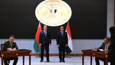صورة مصر وبيلاروسيا توقعان اتفاقا لتعزيز نظام التجارة المشتركة
