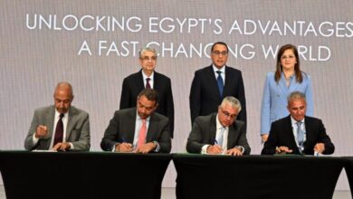 صورة مصر توقع 4 اتفاقيات مع عدد من المطورين الأوروبيين في مجال الأمونيا الخضراء باستثمارات قدرها 33 مليار دولار