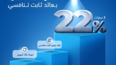 صورة بنك قناة السويس يطرح الشهادة الثلاثية بعائد ثابت 22% سنويًا يُصرف شهريًا