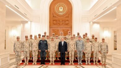 صورة الرئيس السيسى : خيارنا للسلام العادل والمستدام يفرض علينا الاستمرار في بناء قدرات القوى الشاملة لصون وحماية الوطن