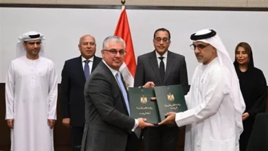 صورة بحضور رئيس الوزراء.. تدشين مشروع KEZAD بشرق بورسعيد لصالح مجموعة موانئ أبوظبي اليوم