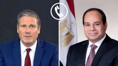 صورة الرئيس السيسي يتلقى اتصالا هاتفيا من رئيس وزراء بريطانيا