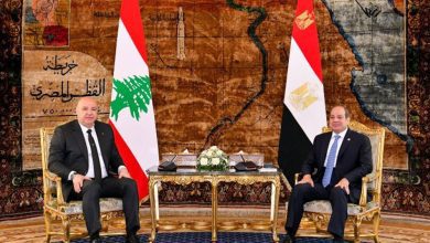 صورة الرئيس اللبناني: حين يقولون إنّ مصرَ أمُ الدنيا وبيروتَ ستُ الدنيا فهم يؤكدون للعالمِ أجمع أننا أُخْوة أشقاء