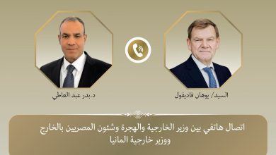صورة وزير الخارجية والهجرة يجرى اتصالاً هاتفياً مع وزير خارجية ألمانيا الجديد