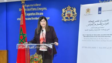 صورة وزيرة الدولة لشؤون وزارة الخارجية الفلسطينية تعرب عن شكرها لملك المغرب على الجهود المبذولة لدعم القضية الفلسطينية والدفع نحو حل الدولتين
