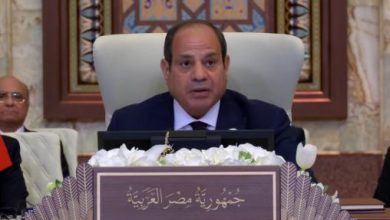 صورة الرئيس السيسي: أمتنا العربية تواجه تحديات مصيرية تستلزم وحدتنا لمواجهتها بإرادة وحزم لا يلين