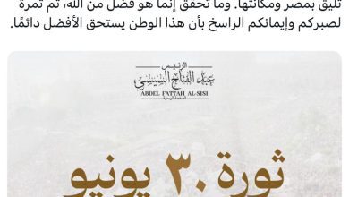صورة الرئيس السيسي يشيد بجهود المصريين في التمسك ببلدهم والحفاظ على هويتهم