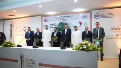 صورة مذكرة تفاهم بين وزارة الصحة و«الشراء الموحد» و «ثنك برو» و«دياجاست» الفرنسية لتوطين صناعة تقنيات بنوك الدم في مصر
