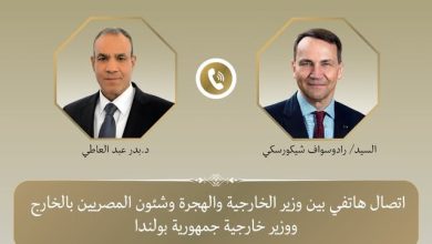 صورة وزير الخارجية ونظيره البولندي يعربان عن تطلعهما لترفيع مستوى العلاقات بين البلدين