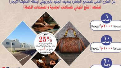 صورة “الوزير” يعلن إطلاق الطرح الثاني بمدينة الجلود بالروبيكي على منصة مصر الصناعية الرقمية