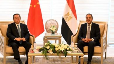 صورة مدبولي ورئيس مجلس الدولة الصيني يترأسان جلسة مباحثات موسعة لمناقشة القضايا المشتركة
