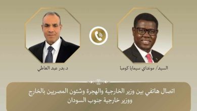 صورة وزير الخارجية يعرب عن التطلع لعبور الأشقاء في دولة جنوب السودان بسلام للمرحلة الانتقالية صوب دولة مستقرة