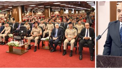 صورة تخرج الدورة الثالثة من المعينين بالهيئات القضائية والدورة الأولى من المعينين بمصلحة الطب الشرعي بعد إتمام تدريبهم بالأكاديمية العسكرية
