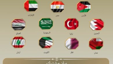 صورة وزراء خارجية مصر و10 دول يؤكدون دعم أمن سوريا ووحدتها واستقرارها وسيادتها