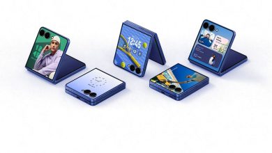 صورة Galaxy Z Flip7’ من سامسونج: قوة الذكاء الاصطناعي في جهاز بحجم الجيب مع شاشة ‘FlexWindow’ جديدة
