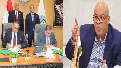 صورة أيمن العشري يُثمن جهود وزارة المالية وجهاز تنمية المشروعات لزيادة دعم القطاع الخاص