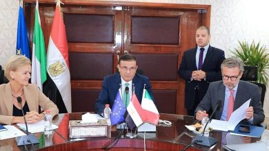 صورة انعقاد الاجتماع الأول للجنة الفنية لمشروع التنمية الريفية المتكاملة بالشراكة مع الاتحاد الأوروبي والوكالة الإيطالية
