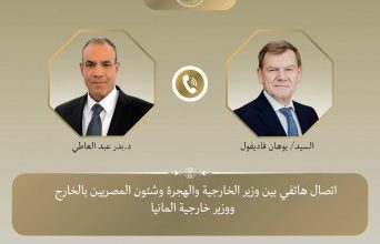 صورة وزير الخارجية يشدد على ضرورة قيام ألمانيا بالضغط على إسرائيل لوضع حد للقيود المفروضة على دخول المساعدات الإنسانية إلى غزة